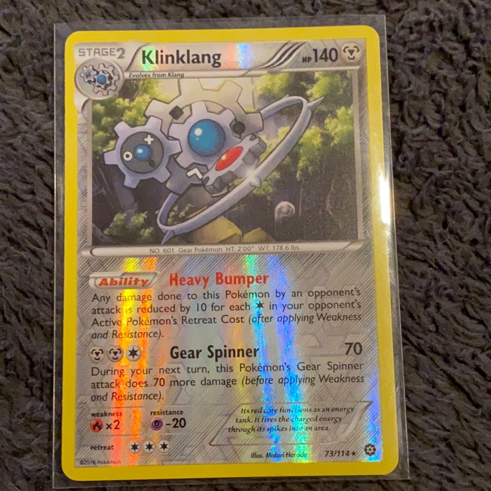 Reverse Holo Klinklang Pokémon Card 73/114